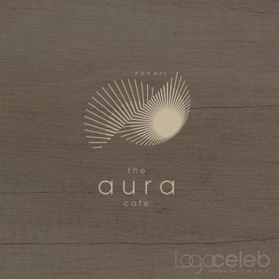 logo the AURA cafe โลโก้ร้านกาแฟ คาเฟ่ มินิมอล logoceleb-01